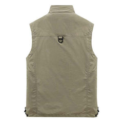 Men's Outdoor Multi-pocket Quick-drying Vest 65344280M