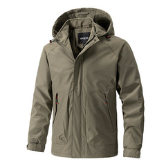 Men's Waterproof Hooded Jacket for Outdoor Adventures