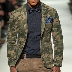 Stylish Western-Inspired Blazer with Bold Geometric Design