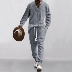 Cozy Knit Sweater and Pants Set for Men - Perfect for Casual and Outdoor Activities