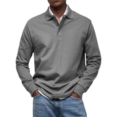 Men's Long Sleeve Polo Shirt - Classic Fit For Casual And Smart-Casual Occasions