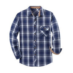 Classic Plaid Long Sleeve Shirt For Men - Stylish And Comfortable Design