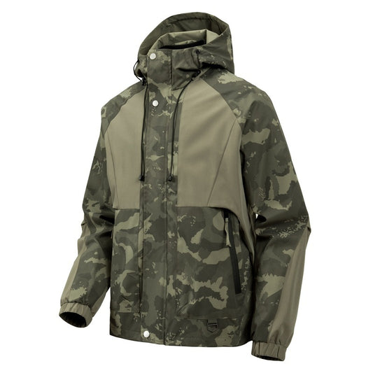Camouflage Hooded Jacket For Men - Stylish And Versatile Outdoor Wear