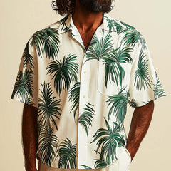 Men's Spring Fashion Fresh Printed Short Sleeve Shirt MTA2785C4P