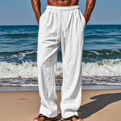 Men's Beach-Ready Drawstring Pants for Summer Outings
