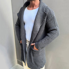 Stylish Knit Cardigan Sweater for Men - Perfect for Casual and Smart-Casual Outfits