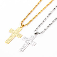 Vintage Casual American Flag Cross Necklace 65735606TO