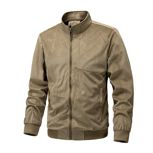 Men's Stylish Stand Collar Jacket - Perfect for Casual and Outdoor Adventures