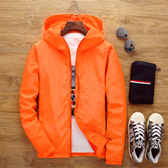 Stylish Men's Hooded Jacket - Perfect For Casual Outings
