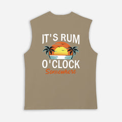 Tropical Sunrise Graphic Tank Top for Men - Perfect for Summer Vacations