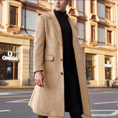 Men's Classic Longline Trench Coat - Stylish and Versatile for All Seasons