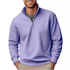 Men's Stylish Quarter-Zip Pullover for Casual and Active Wear