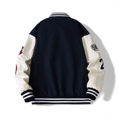 Stylish Embroidered Baseball Jacket for Men - Perfect for Casual and Sporty Looks