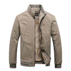 Men's Winter Warm Jacket with Faux Fur Lining - Stylish and Cozy Outerwear for Cold Weather