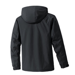 Men's Waterproof Hooded Jacket for Outdoor Adventures