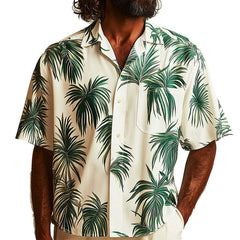 Men's Spring Fashion Fresh Printed Short Sleeve Shirt MTA2785C4P