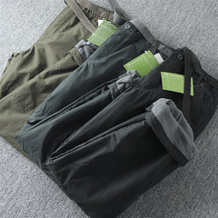 Versatile Cargo Pants with Detachable Fleece Lining for Outdoor Adventures