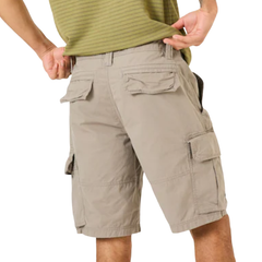Men's Casual Comfortable Cotton Washed Multi-Pocket Loose Cargo Shorts MTA3198C4M