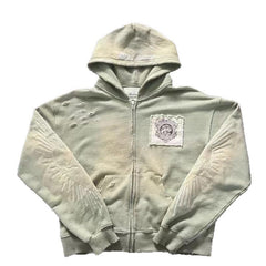 Stylish Embroidered Heart Hoodie with Unique Patch Design for Casual Wear