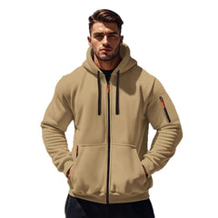 Stylish Men's Hoodie with Neon Accents for Outdoor Adventures