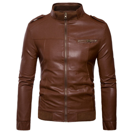 Stylish Men's Leather Jacket - Perfect for Casual and Formal Wear