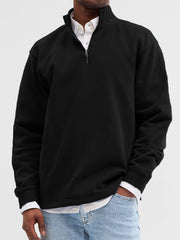 Stylish Quarter-Zip Pullover For Everyday Wear