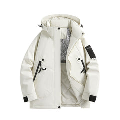 Lightweight Waterproof Jacket with Detachable Hood for Outdoor Adventures