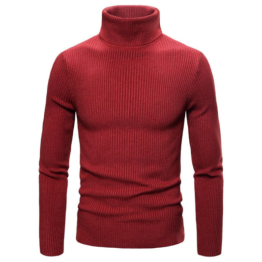 Men's Turtleneck Solid Color Sweater 40059462X