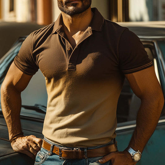 Men's Stylish And Comfortable Short-Sleeved Polo Shirt MTA2143C4P