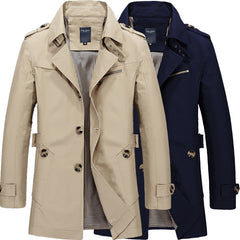 Stylish Men's Trench Coat - Perfect For Casual And Formal Wear