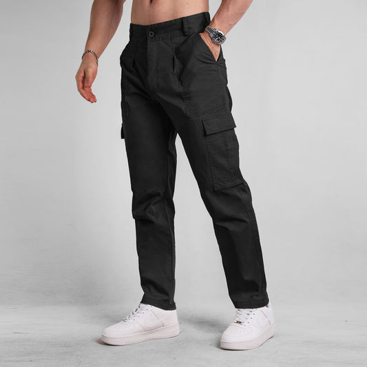 Men's Cargo Pants with Multiple Pockets and Stylish Design