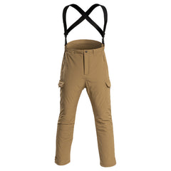 Tactical Outdoor Jacket and Suspender Pants Set - Perfect for All-Weather Adventures