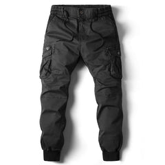 Men's Cargo Pants with Adjustable Waistband and Multiple Pockets for Outdoor Activities