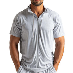 Men's Solid Color Simple Sports T-Shirt MTA1868C6P