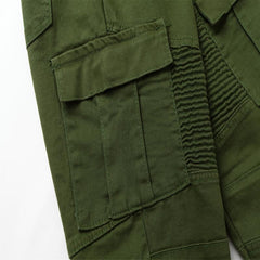 Men's Zipper Decor Multi-pocket Slim Jeans 28808856Z