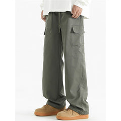 Stylish Wide-Leg Cargo Pants for Men - Perfect for Casual and Streetwear Outfits