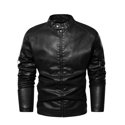 Stylish Men's Leather Jacket - Perfect For Casual And Formal Wear