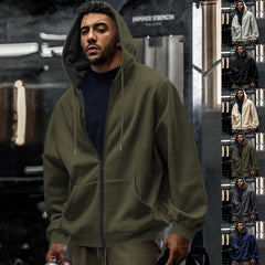 Stylish Zip-Up Hoodie for Men - Perfect for Casual and Sporty Looks