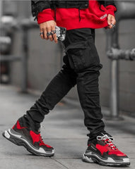 Stylish Cargo Denim Jeans for Men - Perfect for Casual and Outdoor Adventures