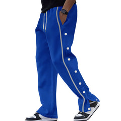Stylish Side-Button Sweatpants for Men - Perfect for Casual and Sporty Looks