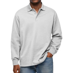 Men's Classic Long Sleeve Polo Shirt - Stylish And Comfortable For Everyday Wear