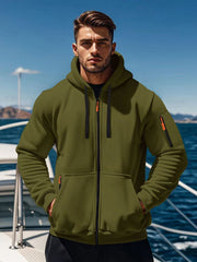 Stylish Men's Hoodie with Neon Accents for Outdoor Adventures