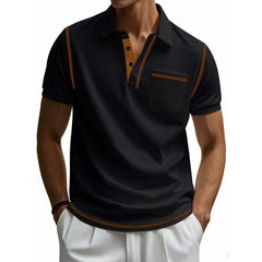 Men's Casual Cotton Short Sleeve POLO Shirt MTA0110D8X