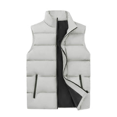 Men's Quilted Puffer Vest - Stylish and Warm Winter Outerwear for Everyday Use