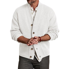 Men's Classic Black Cardigan Sweater - Stylish And Versatile For Everyday Wear