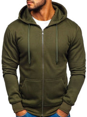 Men's Stylish Zip-Up Hoodie - Perfect for Casual and Sporty Looks