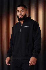 Stylish Half-Zip Sweatshirt for Men - Perfect for Casual and Sporty Looks