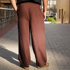 Men's Spring Fashion Casual Loose Cotton And Linen Pants MTA2082C9K