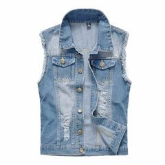 Stylish Denim Vest for Men - Perfect for Casual and Trendy Looks