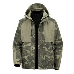 Camouflage Hooded Jacket For Men - Stylish And Versatile Outdoor Wear